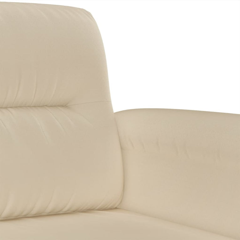Fauteuil 60 cm microvezelstof crèmekleurig