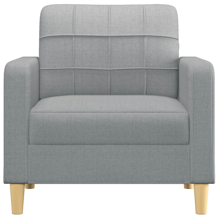 Fauteuil 60 cm stof lichtgrijs