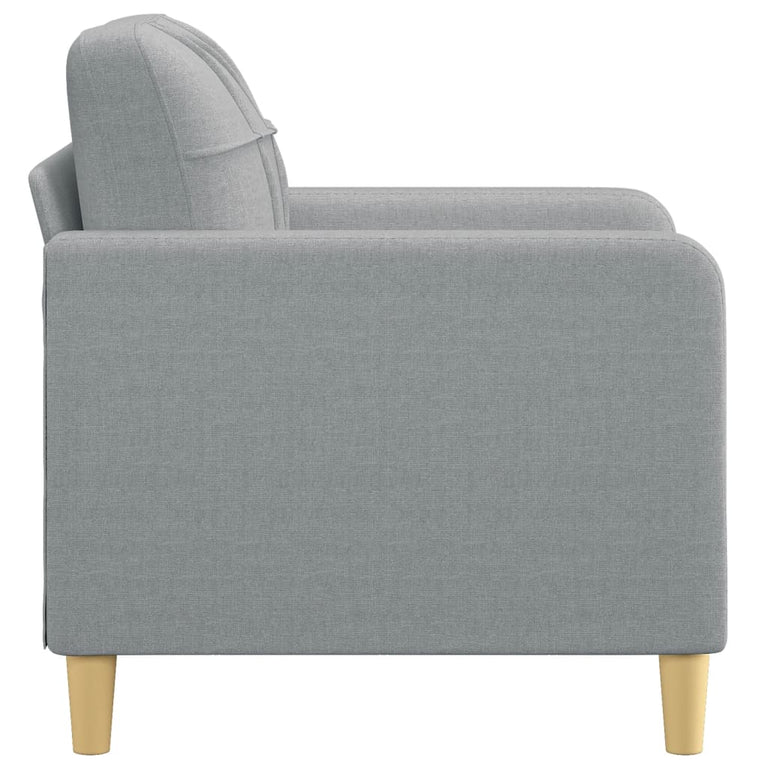 Fauteuil 60 cm stof lichtgrijs