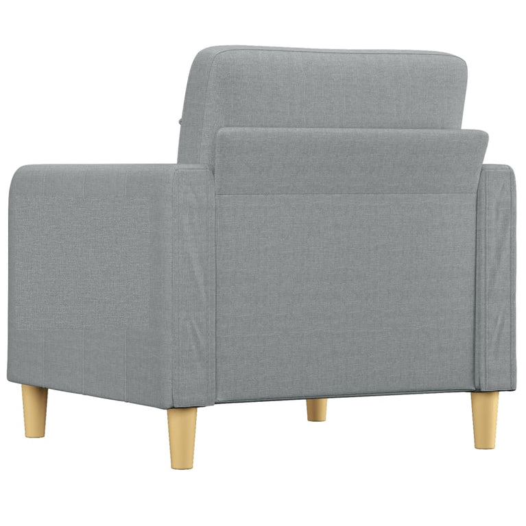 Fauteuil 60 cm stof lichtgrijs