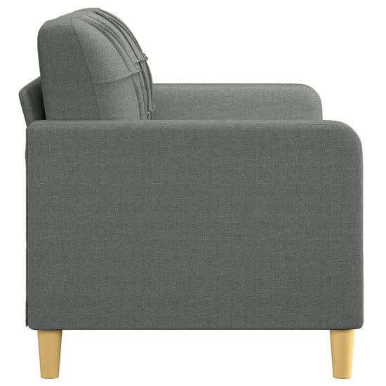 Tweezitsbank 140 cm stof donkergrijs MeubelReus