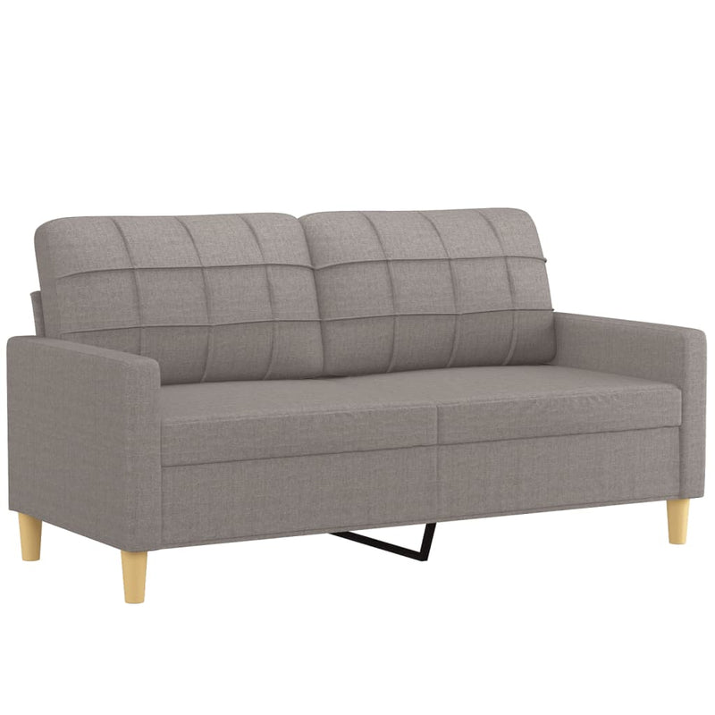 Tweezitsbank 140 cm stof taupe