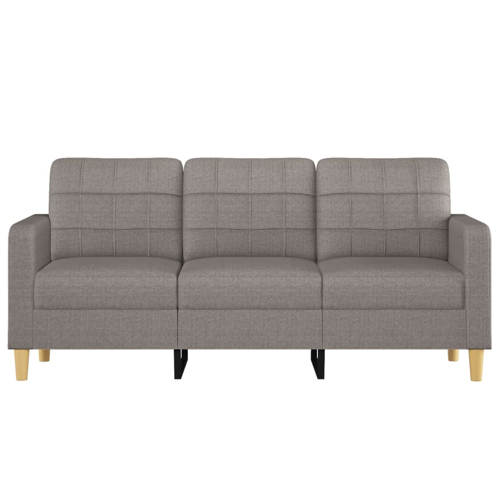 Driezitsbank 180 cm stof taupe MeubelReus