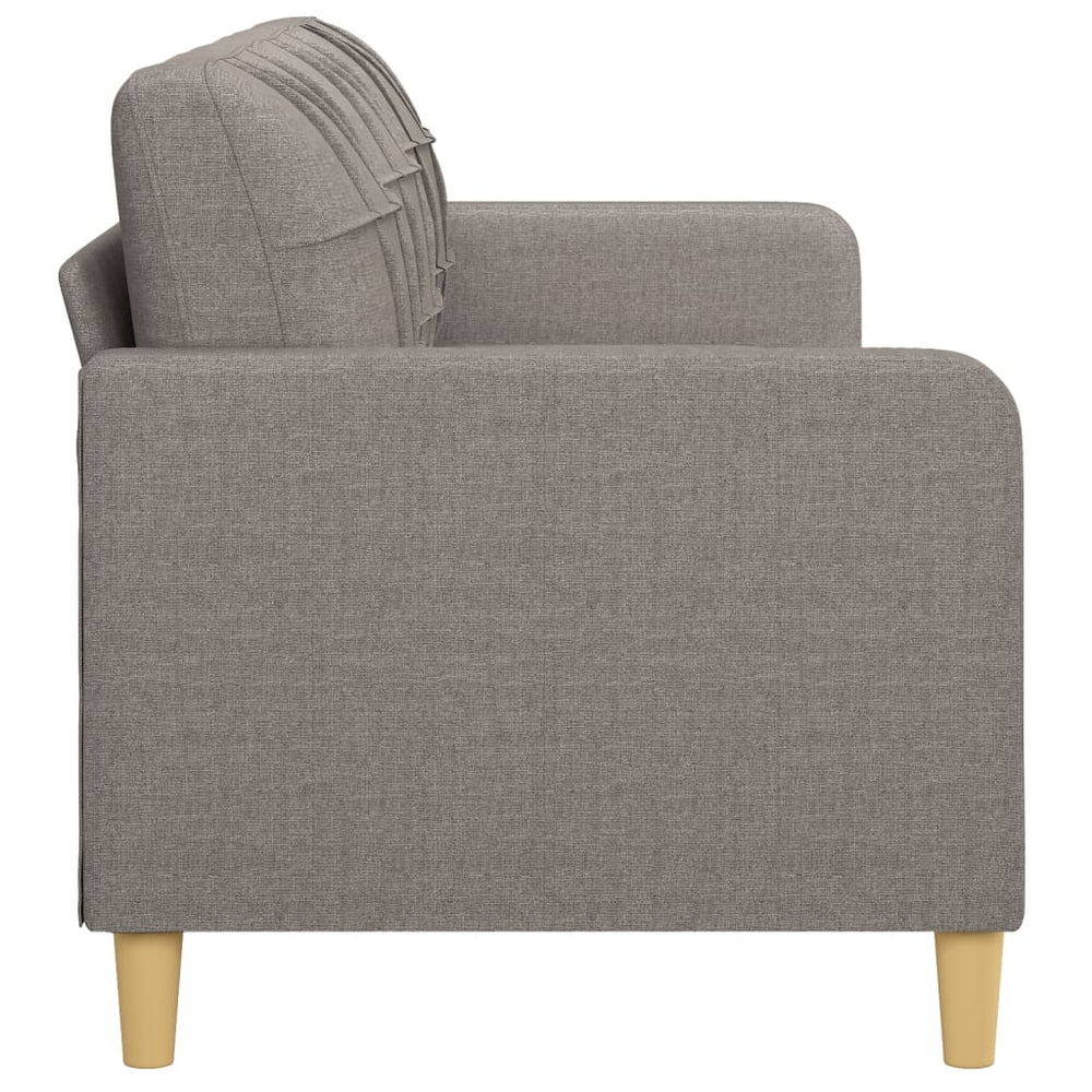 Driezitsbank 180 cm stof taupe MeubelReus