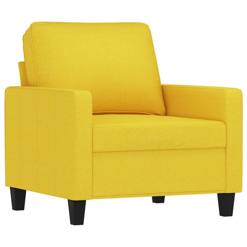 Fauteuil 60 cm stof lichtgeel MeubelReus