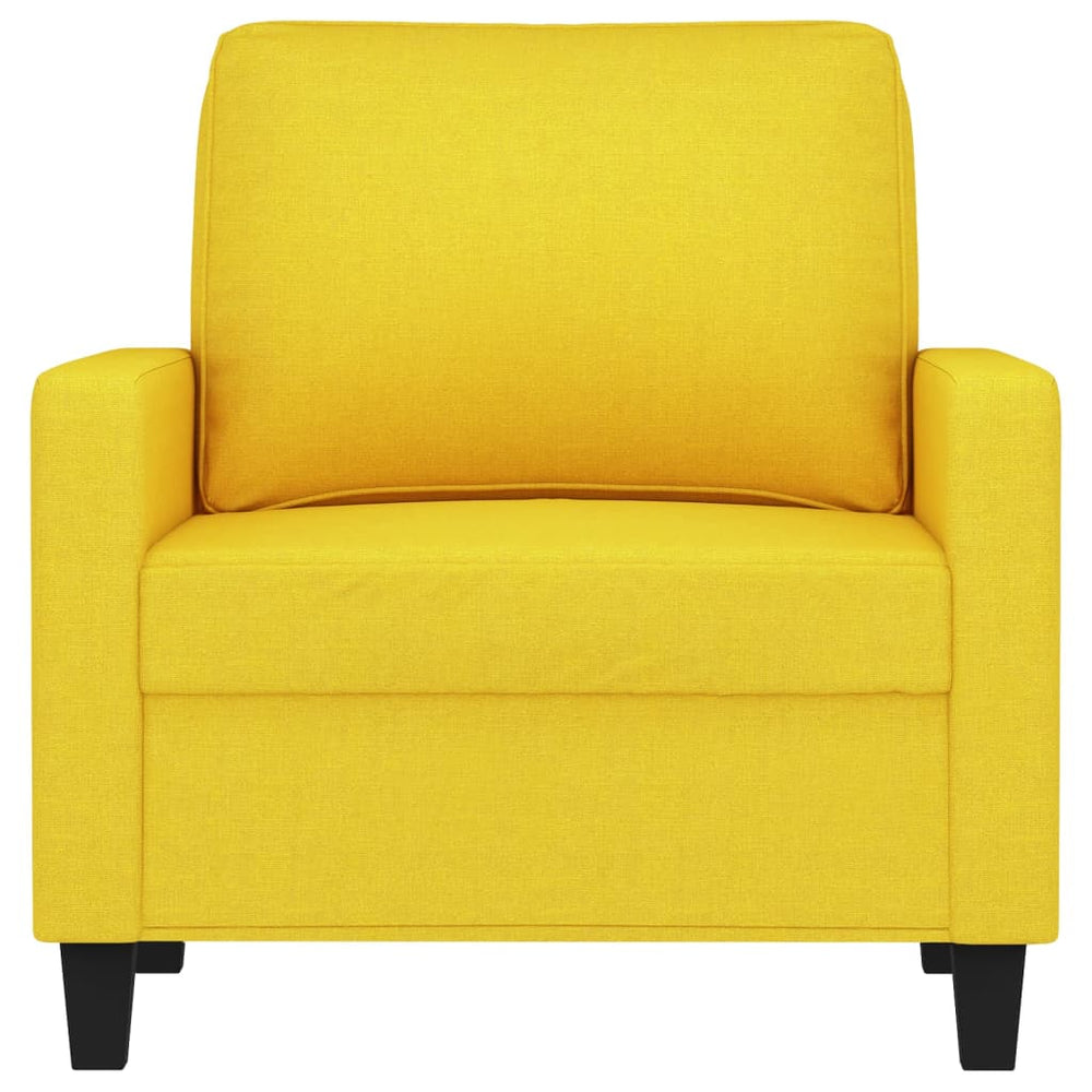 Fauteuil 60 cm stof lichtgeel MeubelReus
