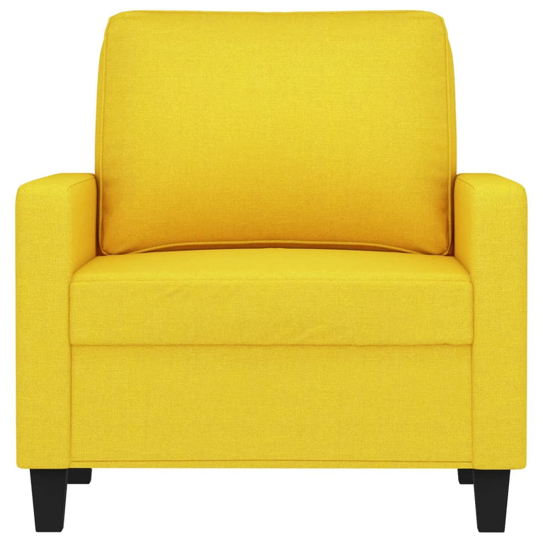 Fauteuil 60 cm stof lichtgeel MeubelReus