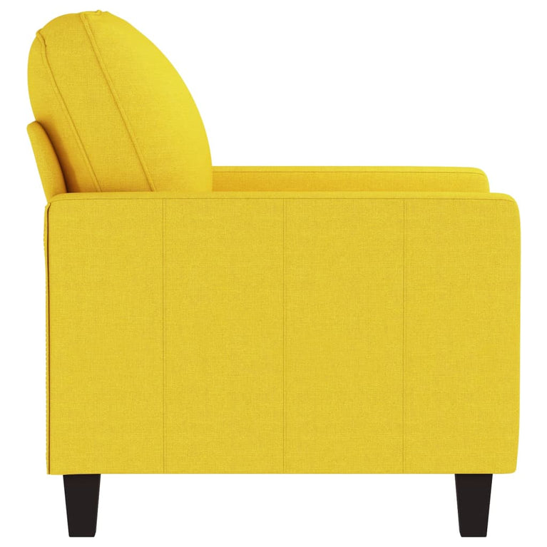 Fauteuil 60 cm stof lichtgeel MeubelReus