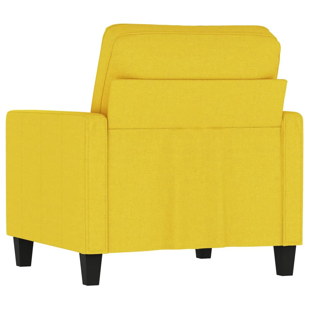 Fauteuil 60 cm stof lichtgeel MeubelReus