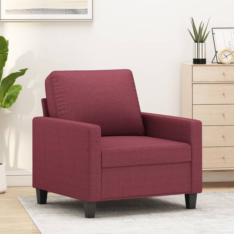 Fauteuil 60 cm stof wijnrood MeubelReus