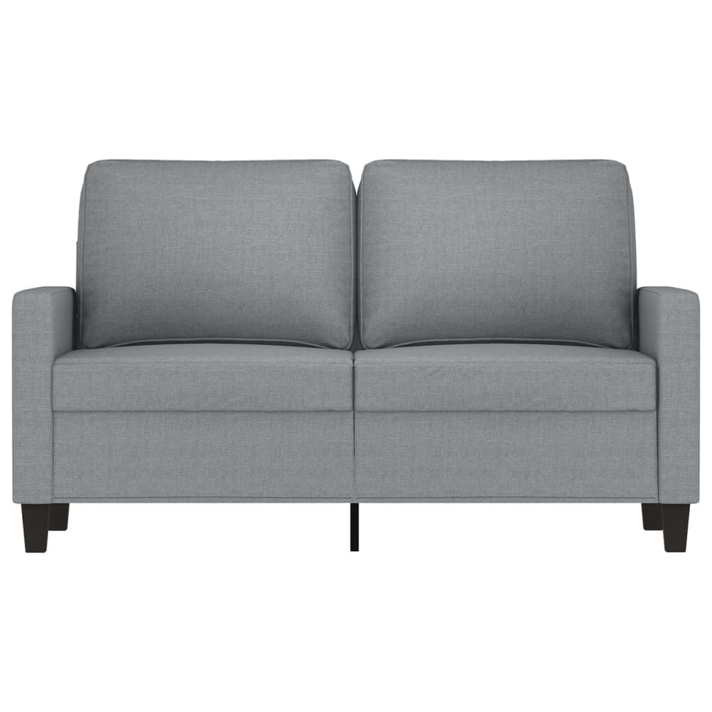 Tweezitsbank 120 cm stof lichtgrijs MeubelReus