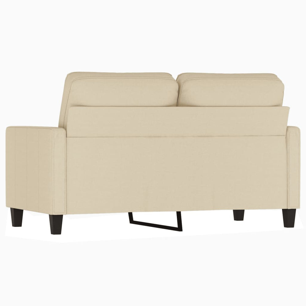 Tweezitsbank 120 cm stof crèmekleurig MeubelReus