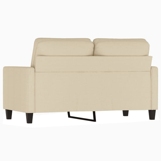 Tweezitsbank 120 cm stof crèmekleurig MeubelReus