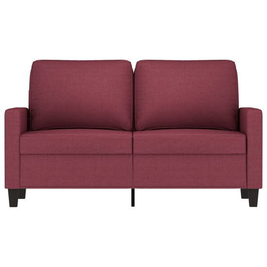 Tweezitsbank 120 cm stof wijnrood MeubelReus