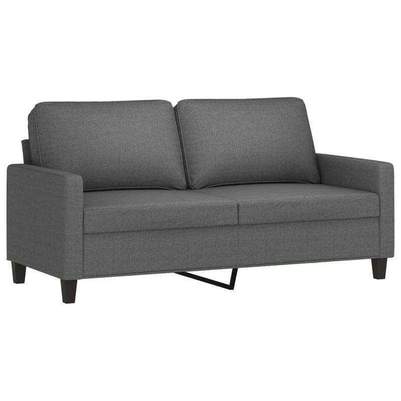 Tweezitsbank 140 cm stof donkergrijs MeubelReus