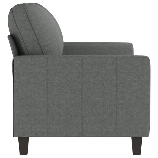 Tweezitsbank 140 cm stof donkergrijs MeubelReus
