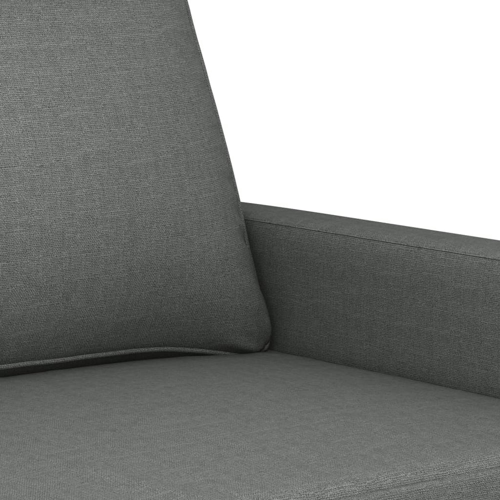 Tweezitsbank 140 cm stof donkergrijs MeubelReus