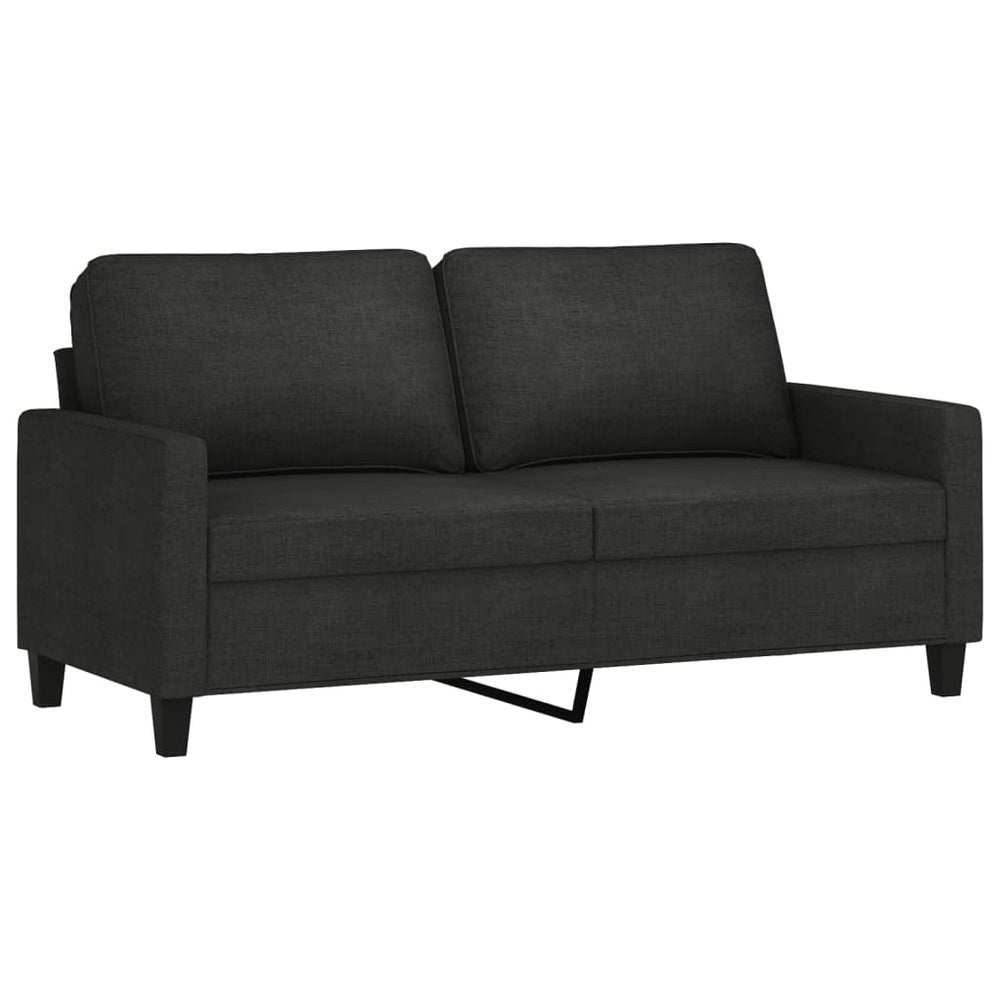 Tweezitsbank 140 cm stof zwart MeubelReus