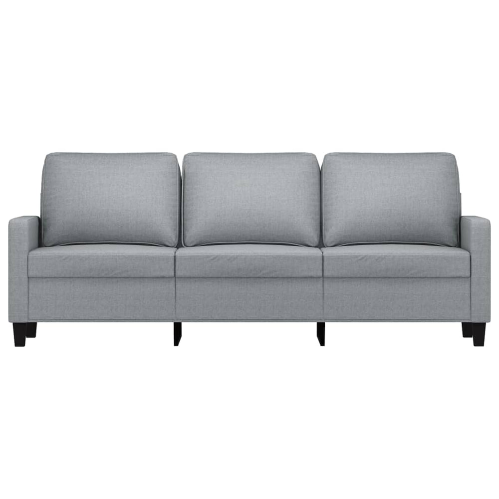Driezitsbank 180 cm stof lichtgrijs MeubelReus