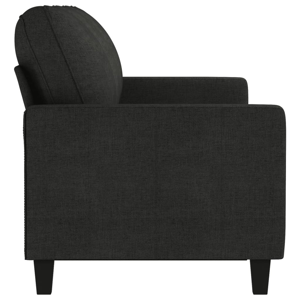 Driezitsbank 180 cm stof zwart MeubelReus
