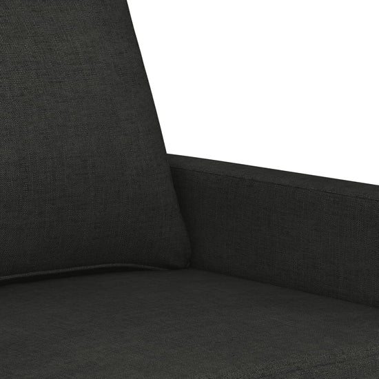 Driezitsbank 180 cm stof zwart MeubelReus