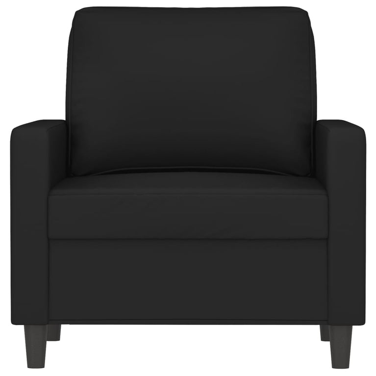 Fauteuil 60 cm fluweel zwart