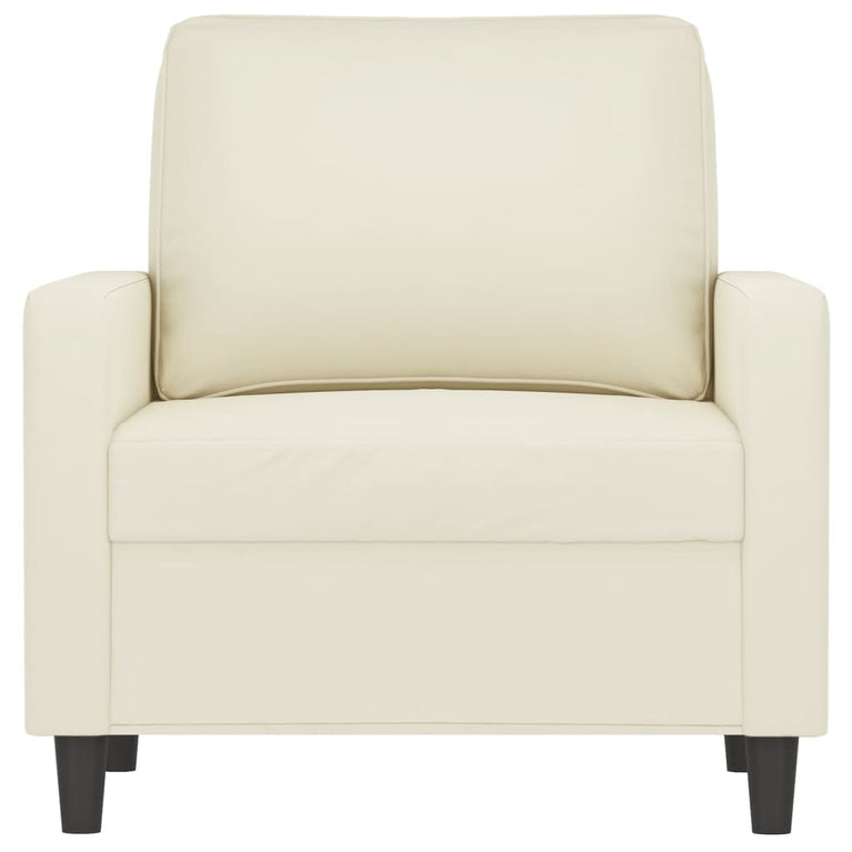 Fauteuil 60 cm fluweel crèmekleurig