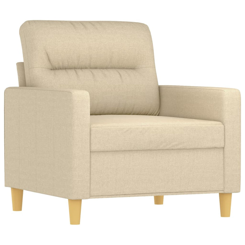 Fauteuil 60 cm stof crèmekleurig MeubelReus