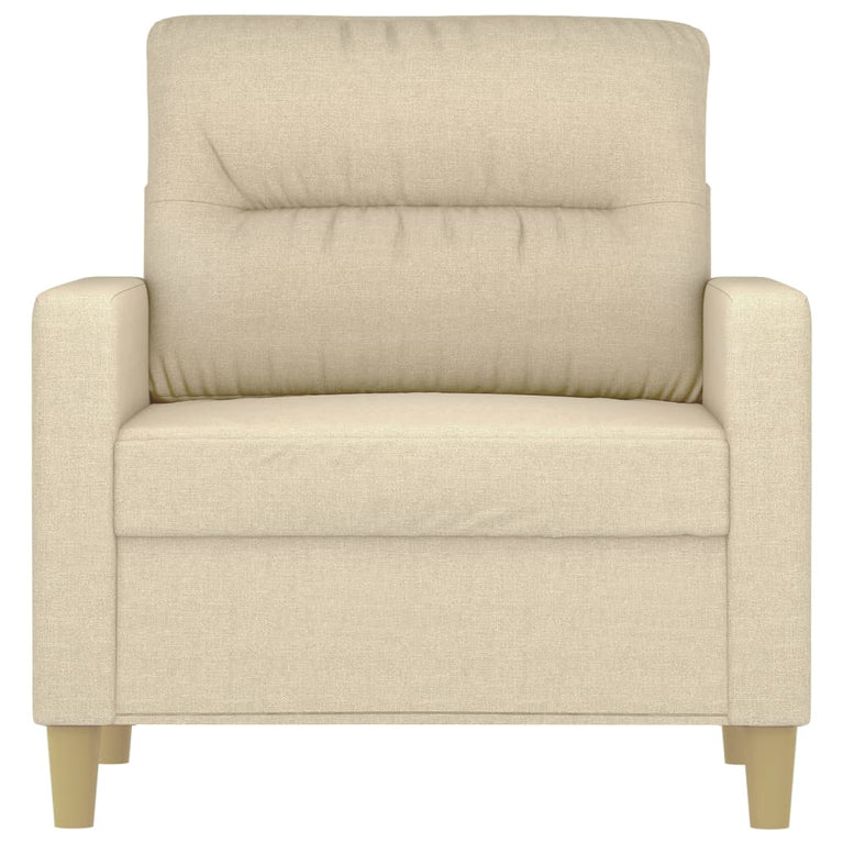 Fauteuil 60 cm stof crèmekleurig MeubelReus