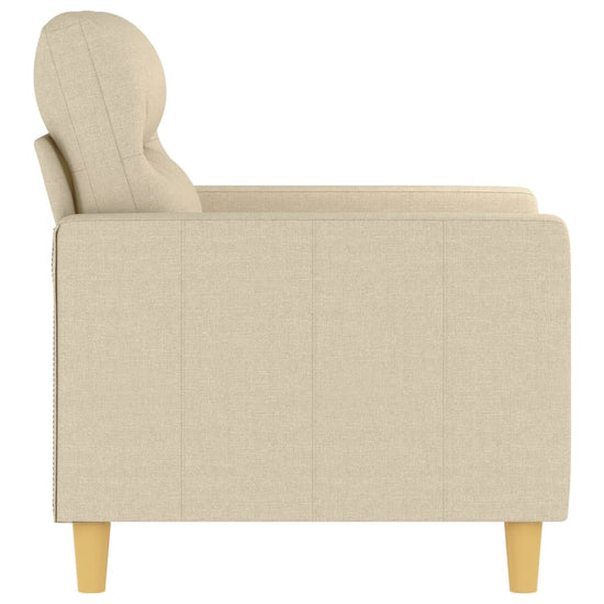 Fauteuil 60 cm stof crèmekleurig MeubelReus