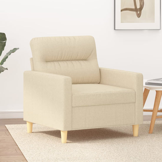 Fauteuil 60 cm stof crèmekleurig MeubelReus
