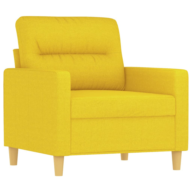 Fauteuil 60 cm stof lichtgeel MeubelReus