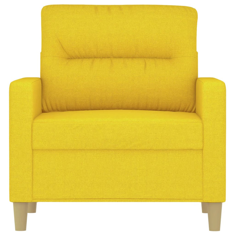 Fauteuil 60 cm stof lichtgeel MeubelReus