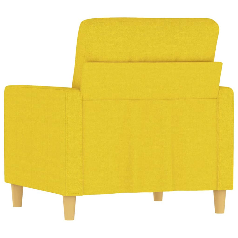 Fauteuil 60 cm stof lichtgeel MeubelReus