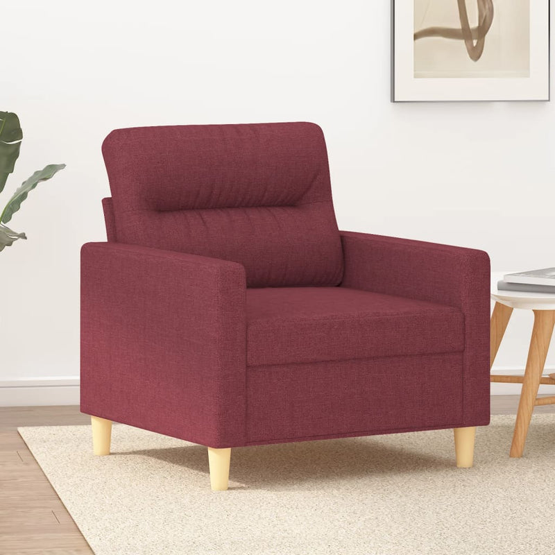 Fauteuil 60 cm stof wijnrood MeubelReus