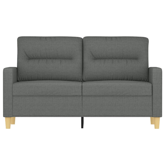 Tweezitsbank 120 cm stof donkergrijs MeubelReus