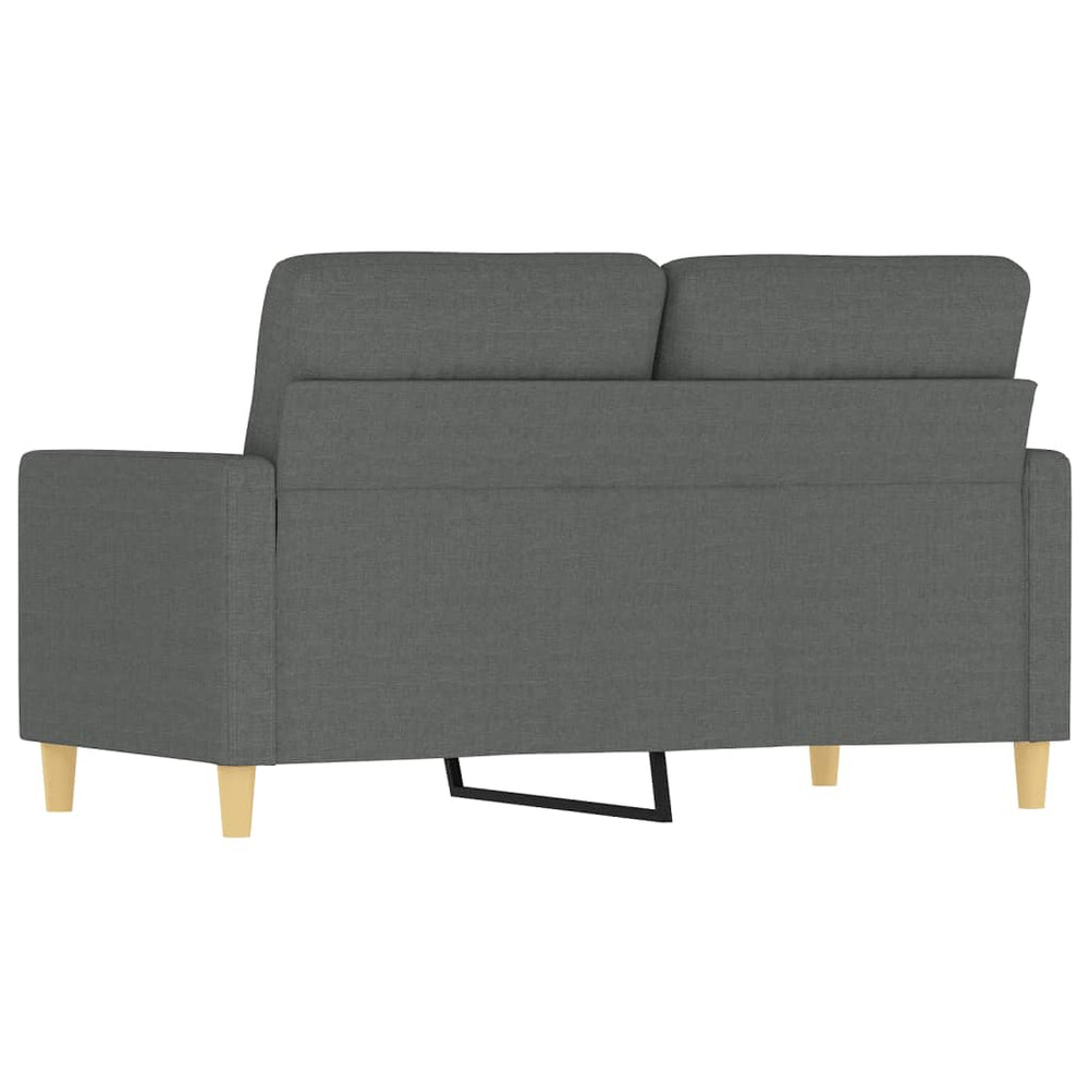 Tweezitsbank 120 cm stof donkergrijs MeubelReus