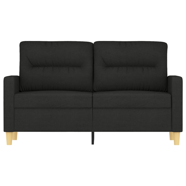 Tweezitsbank 120 cm stof zwart MeubelReus