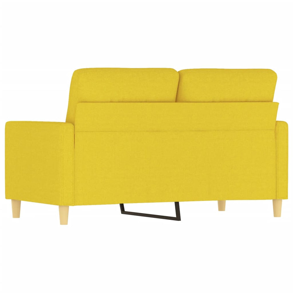 Tweezitsbank 120 cm stof lichtgeel MeubelReus