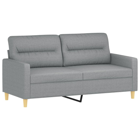 Tweezitsbank 140 cm stof lichtgrijs MeubelReus