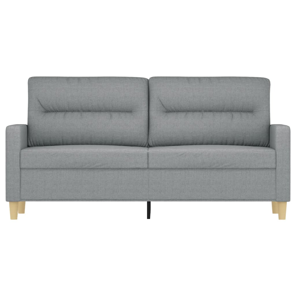 Tweezitsbank 140 cm stof lichtgrijs MeubelReus