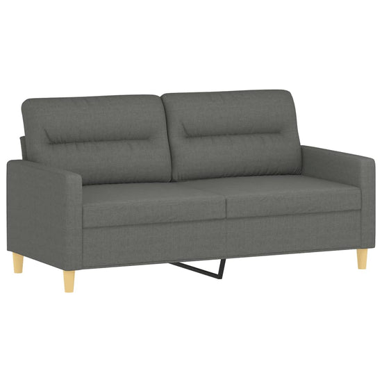 Tweezitsbank 140 cm stof donkergrijs MeubelReus