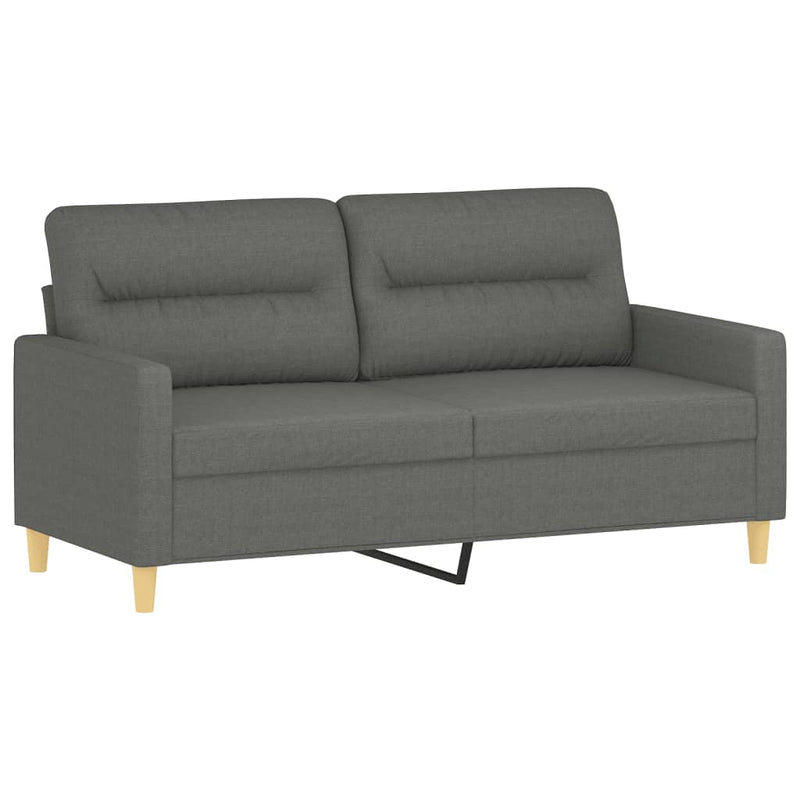 Tweezitsbank 140 cm stof donkergrijs MeubelReus