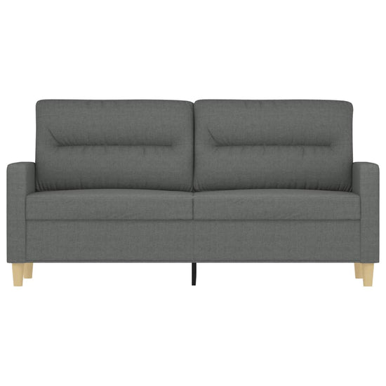 Tweezitsbank 140 cm stof donkergrijs MeubelReus