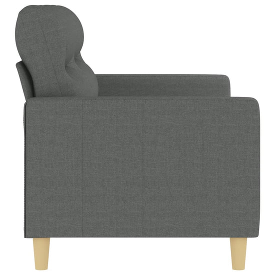 Tweezitsbank 140 cm stof donkergrijs MeubelReus