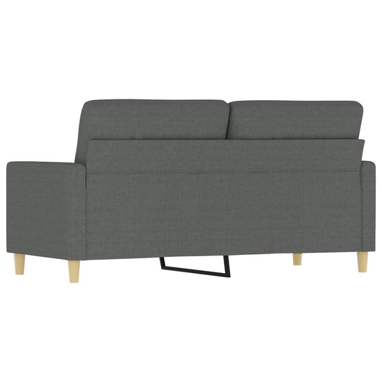 Tweezitsbank 140 cm stof donkergrijs MeubelReus