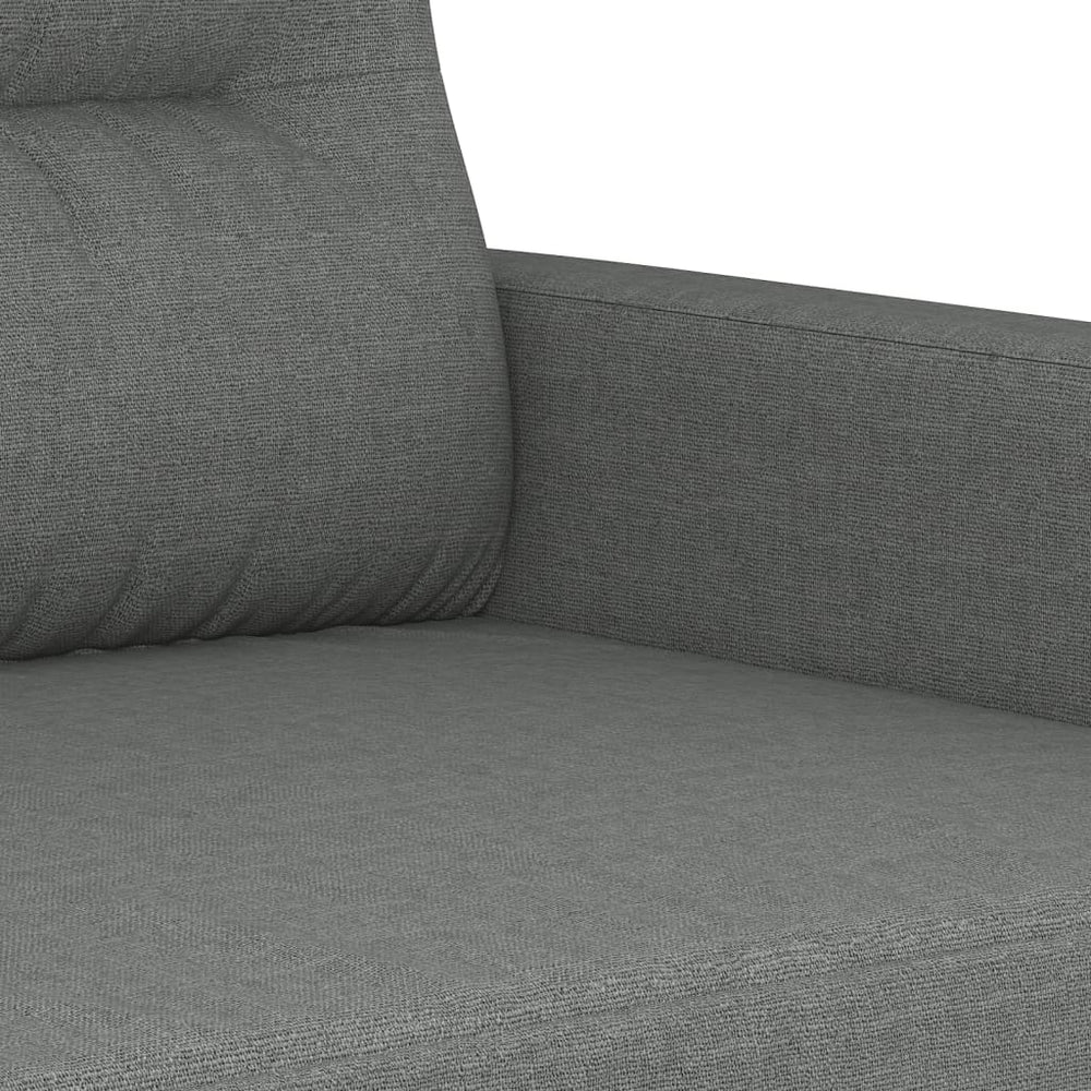 Tweezitsbank 140 cm stof donkergrijs MeubelReus