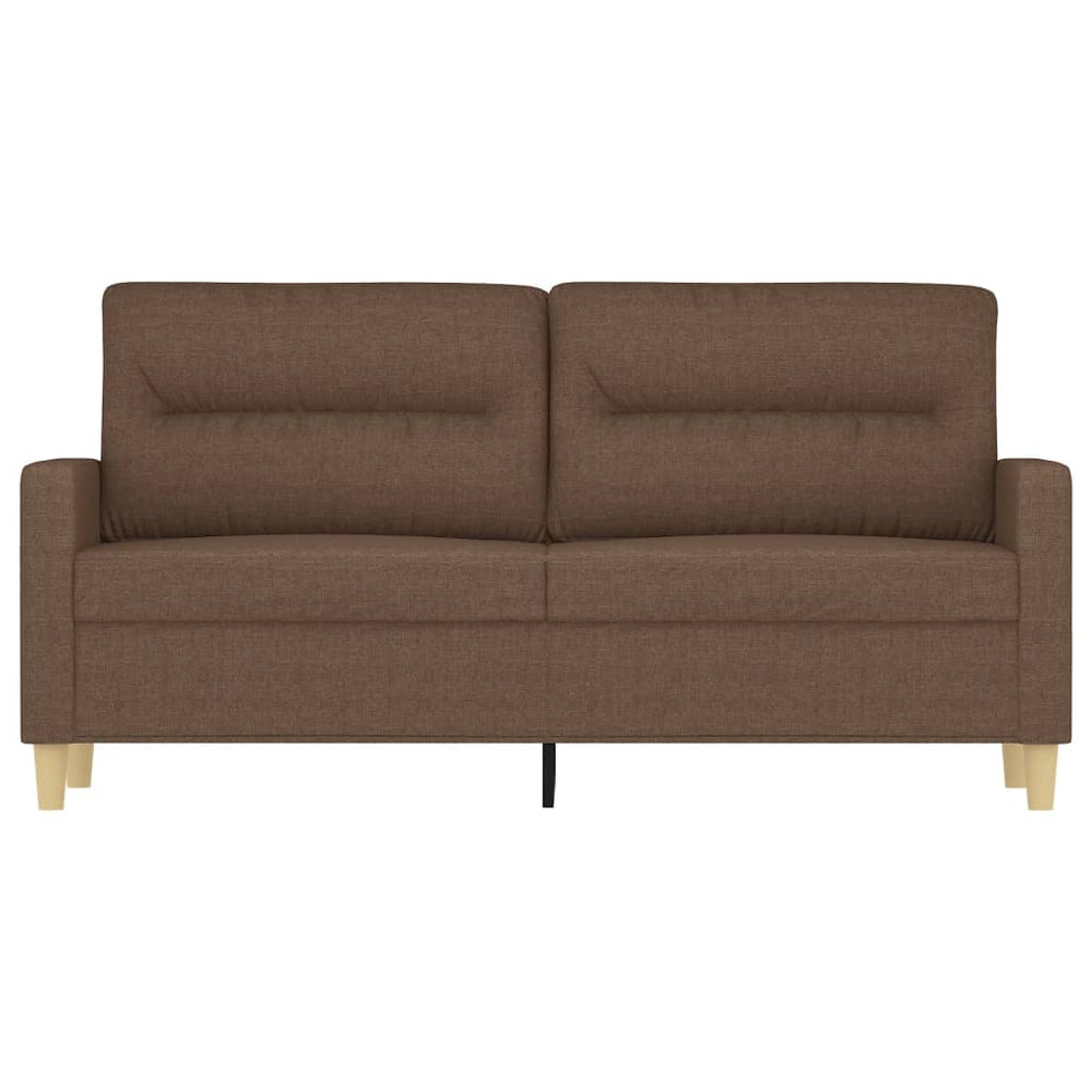 Tweezitsbank 140 cm stof bruin MeubelReus