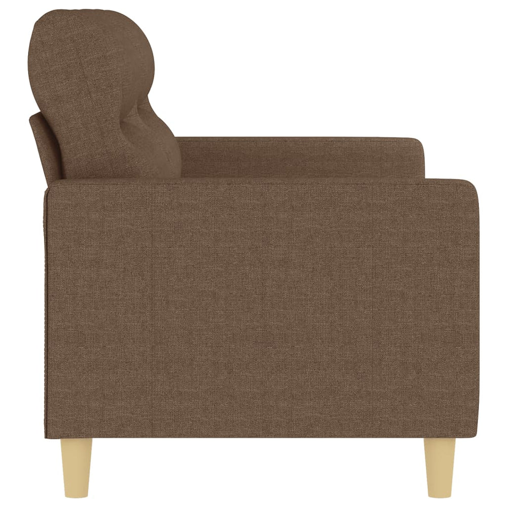 Tweezitsbank 140 cm stof bruin MeubelReus