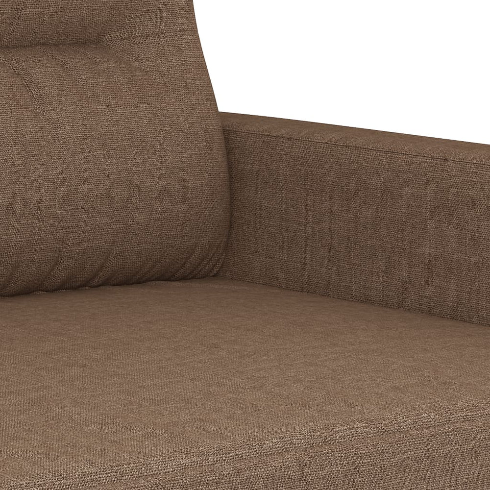 Tweezitsbank 140 cm stof bruin MeubelReus